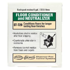 Stearns One Packs™ ST-729 Floor Conditioner &amp; Neutralizer - (72) 1 wt. oz. Packets