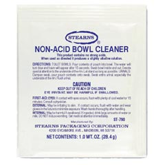 Stearns One Packs™ ST-790 Powdered Non-Acid Toilet Bowl Cleaner - (72) 1 wt. oz. Packets