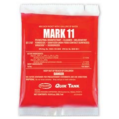 Stearns Quik Tank ST-747 Mark 11 Disinfectant Cleaner - (10) 10 fl. oz. Packets