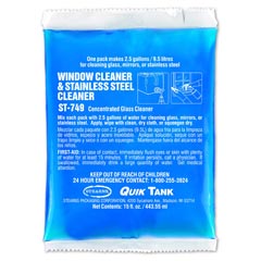 Stearns Quik Tank ST-749 Glass Window &amp; Stainless Steel Cleaner - (6) 15 fl. oz. Packets
