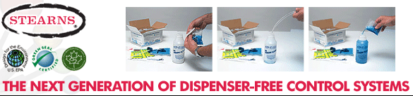 Stearns One Pack™ Dispenser-Free Control Systems