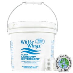 Stearns Water Flakes® ST-795 White Wings® Ultra Laundry Detergent - (1) 250 x 1.2 wt. oz. Tub