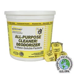 Stearns Water Flakes® ST-802 All-Purpose Cleaner &amp; Deodorizer - (1) 400 x 0.5 wt. oz. Tub