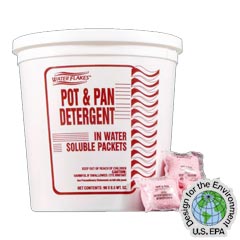 Stearns Water Flakes® ST-817 Pot &amp; Pan Dishwashing Detergent - (2) 90 x 0.5 wt. oz. Pails