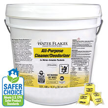 Stearns Water Flakes® ST-802 All-Purpose Cleaner & Deodorizer - (1) 400 x 0.5 wt. oz. Tub