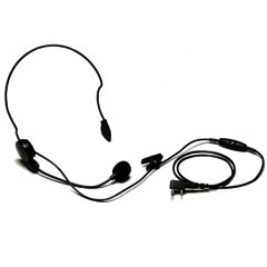 Kenwood [KHS-22] Behind-The-Head Headset w/ Boom Mic &amp; PTT/VOX