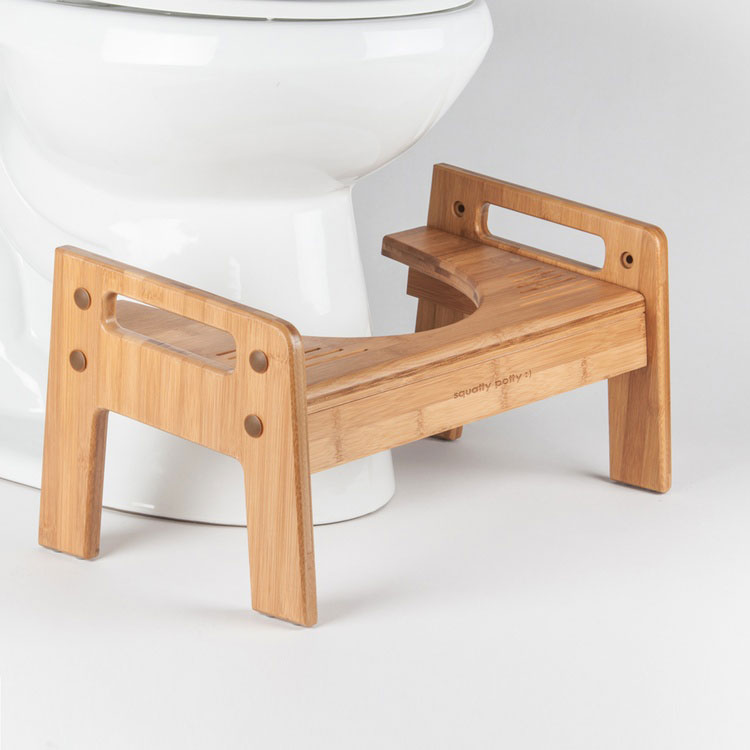 Bamboo Squatty Potty Toilet Stool UnoClean