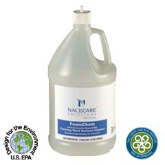 NaceCare [8020950] FoamChem Foaming Hard Surface Restroom Cleaner - (4) 1 Gallon Bottles