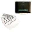 Sanitor NeatSeat® Combo Pack - 1,000 Toilet Seat Covers &amp; 2 Black Metal Dispensers