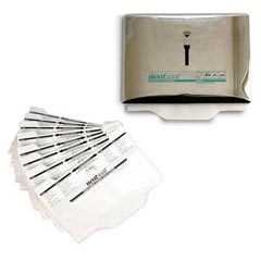 Sanitor NeatSeat® Combo Pack - 1,000 Toilet Seat Covers &amp; 2 Polished Chrome Plated Metal Dispensers