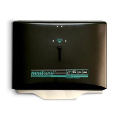 Sanitor FH33BL NeatSeat® Disposable Toilet Seat Cover Dispenser - Black Metal