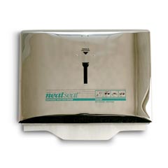 Sanitor FH33PC NeatSeat® Disposable Toilet Seat Cover Dispenser - Polished Chrome Plated Metal