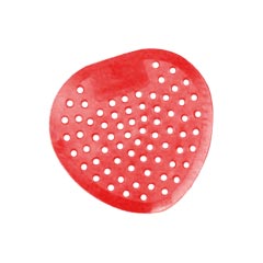 Krystal [1001] Deodorizing Urinal Screens - Red - Cherry Fragrance - 12 Pack