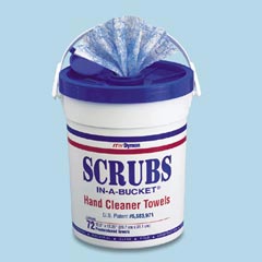 ITW Dymon SCRUBS® Hand Cleaner Towels - 72-Count Bucket DYM42272