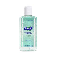GOJO PURELL® [9631-24] Instant Hand Sanitizing Gel w/ Aloe - (24) 4 oz. Flip Cap Bottles - Instant Hand Sanitizers &amp; Disinfectants