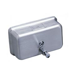 Impact 4020 Stainless Steel Horizontal Wall Mount Liquid Soap Dispenser