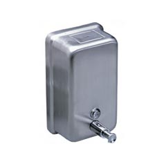 Impact 4040 Stainless Steel Vertical Wall Mount Liquid Soap Dispenser