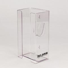 San Jamar Clear Plexiglas® Single-Box Disposable Glove Dispenser SANG0803