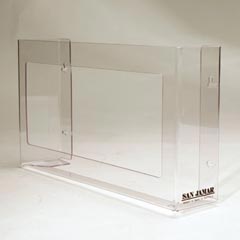 San Jamar Clear Plexiglas® Three-Box Disposable Glove Dispenser SANG0805