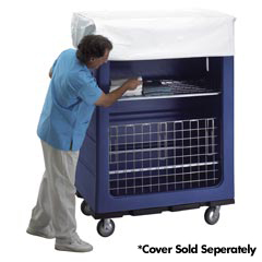 R&amp;B Wire [760] Heavy-Duty Bulk Turnabout Poly Truck - 48 cu. ft. - 60" Shelves