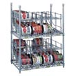 R&amp;B Wire [CRS2243672] Metal Frame Can Storage &amp; Dispensing Rack System - 2 Tiers