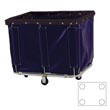 R&amp;B Wire [418] Collapsible Vinyl Bushel Truck - Corner Pattern Casters - 18 Bushel Capacity
