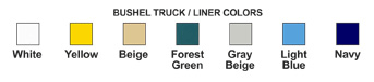 R&B Wire Collapsible Bushel Truck Liner Colors