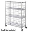 R&amp;B Wire [LC2436-KIT] Metal Linen Rack Wire Frame Enclosure Panels - Chrome - (2) 24" Panels &amp; (2) 18" Panels