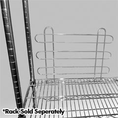 R&amp;B Wire [LCBCKSTP] Metal Linen Rack Adjustable Chrome Plated Backstops - (2) 18" W x 14" H Panels