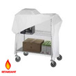 R&amp;B Wire [UC2436C] Adjustable Metal Wire Utility Cart Nylon Cover - White - 24" x 36"
