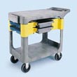 Rubbermaid Commercial Trades Cart - Black RCP6180BLA