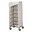 R&amp;B Wire [1050] Heavy-Duty Metal Frame Portable Resident Items Storage Cart Cover - Blue