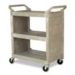 Rubbermaid [3355-88] Light-Duty Utility Cart w/ Enclosed End Panels - Platinum RCP335588PLA