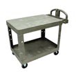 Rubbermaid [4525] Heavy-Duty Flat Shelf Utility Cart - 2 Shelves - Beige RCP4525BEI
