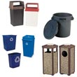 Commercial Indoor/Outdoor Waste Receptacles, Litter Cans & Ashtrays - Janitorial/Maintenance Supplies