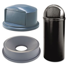 Dome Style Receptacles & Tops