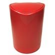 Nine Stars [DZT-8-MED] Motion Sensor Activated Plastic Medical Trash Can - Red - Half Circle - 2.1 Gallon