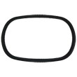 Nine Stars [RING-1-BK] Stainless Steel Square Can Liner Ring - Black