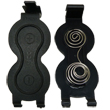 Nine Stars [CAP-9] Battery Cap - Pair - Black