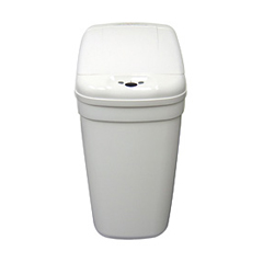 Nine Stars [DZT-20-1] Motion Sensor Activated Plastic Trash Can - Rectangle - White - 5.2 Gallon