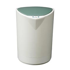 Nine Stars [DZT-8-2] Motion Sensor Activated Plastic Trash Can - Half Circle - Cream - 2.1 Gallon