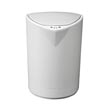 Nine Stars [DZT-8-2] Motion Sensor Activated Plastic Trash Can - Half Circle - White - 2.1 Gallon