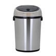 Nine Stars [DZT-65-1] Motion Sensor Activated Stainless Steel Trash Can - Barrel - 17 Gallon NST-DZT651