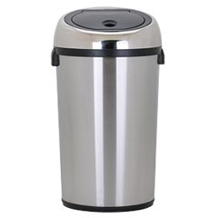 Nine Stars [DZT-80-1] Motion Sensor Activated Stainless Steel Trash Can - Barrel - 21.1 Gallon
