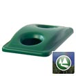 Rubbermaid 2692-88 Slim Jim® Bottle & Can Recycling Top - Green RCP269288GRE