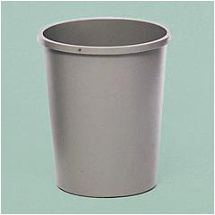 Rubbermaid Commercial Round Wastebasket - Gray RCP2947GRA