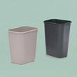 Rubbermaid Commercial Soft Molded Plastic Wastebaskets - 41-1/4-Quart - Brown