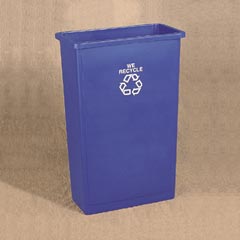 Rubbermaid Commercial Slim Jim® Station 23-Gallon Recycling Container RCP354006BLU