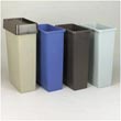 Rubbermaid Commercial Slim Jim® 23-Gallon Rectangular Waste Containers - Brown RCP3540BRO