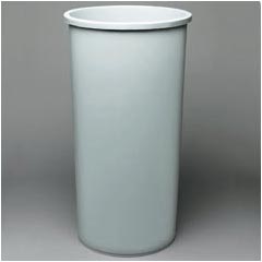 Rubbermaid Commercial 22-Gallon Half Round Container - Beige RCP3546BEI